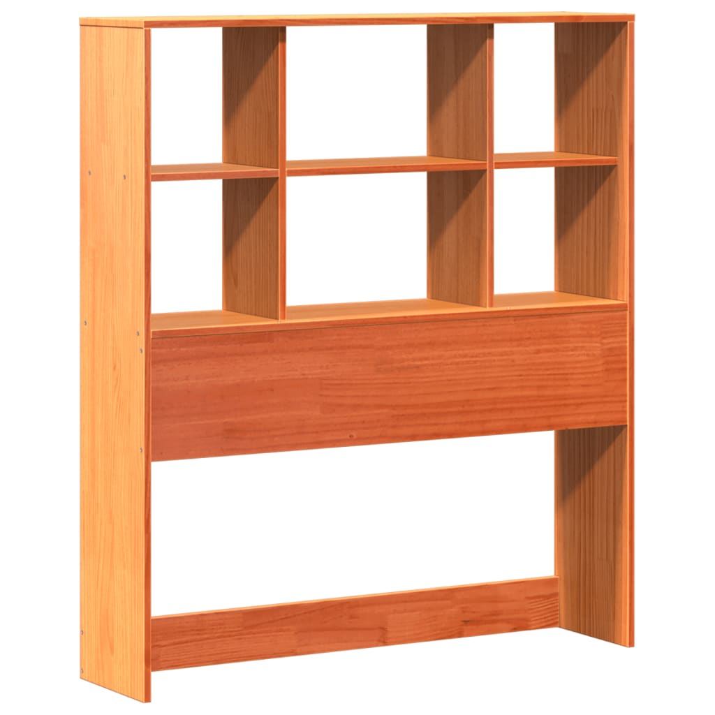 Cama de adulto | Cama de solteiro | Cama sem colchão 75x190 cm madeira de pinho maciça castanho-mel CFW314009 - 6