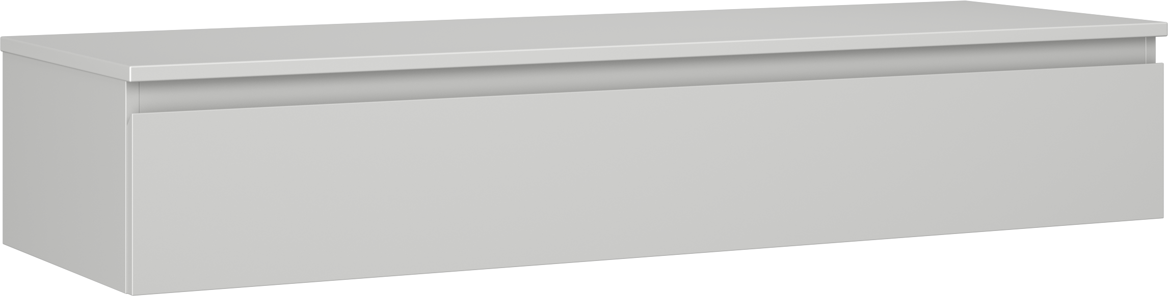 Mexen Orio szafka łazienkowa podumywalkowa 140 cm z blatem, 1 szuflada, szara mat - 91A10-14023-1-BFC62