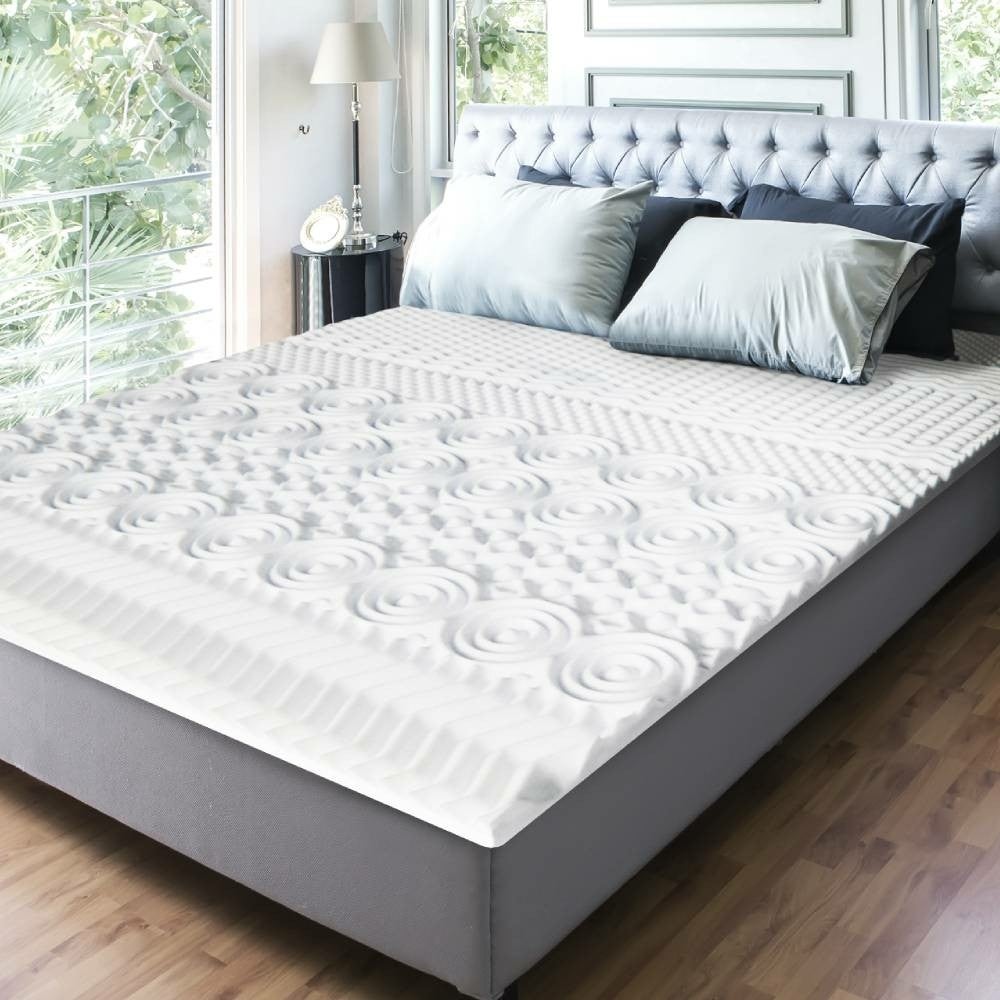 Surmatelas à mémoire de forme - 140 x 190 - Blanc - 4