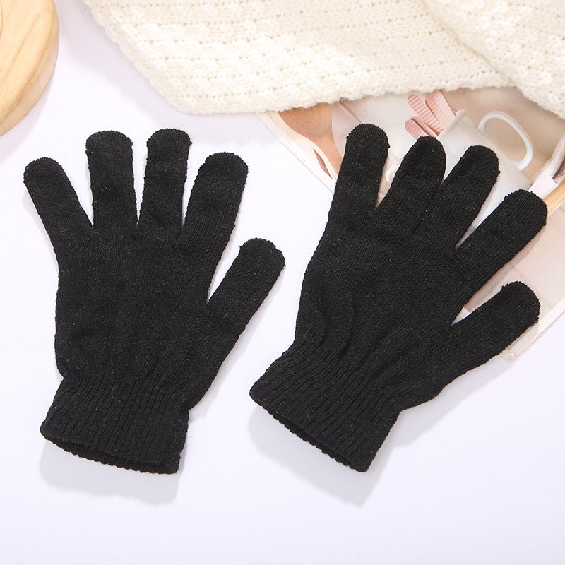 Gants magiques en gaze de coton chauds respirants confortables élastiques pour protection des travailleurs noir livraison directe - 2