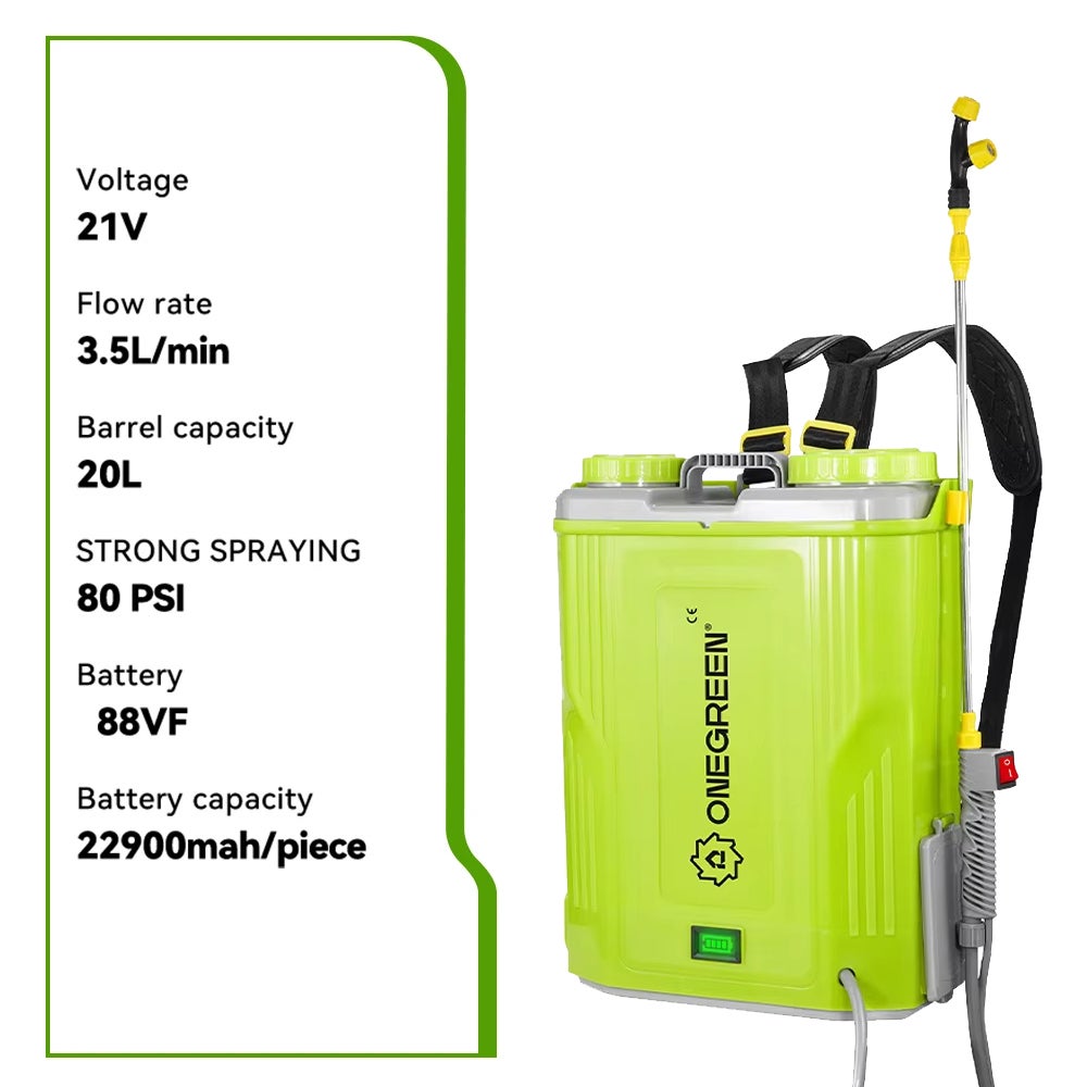 Pulvérisateur électrique au Lithium 20L, outils électriques d'irrigation par pulvérisation de pelouse de cour pour broche de batterie Makita 18V - 4