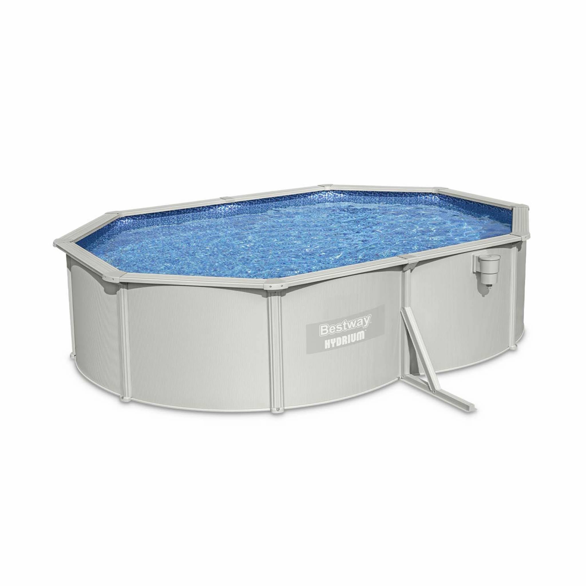 Piscine Hors Sol Alice's Garden Hydrium Torrens 360cm - Acier, Filtre à Sable, échelle, Tapis Et Bâche Inclus - 5