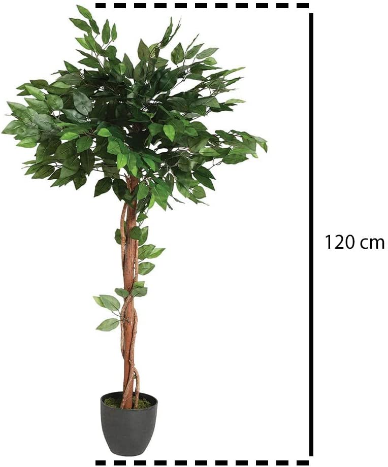 Planta artificial ficus 120cm / árvore artificial - 8