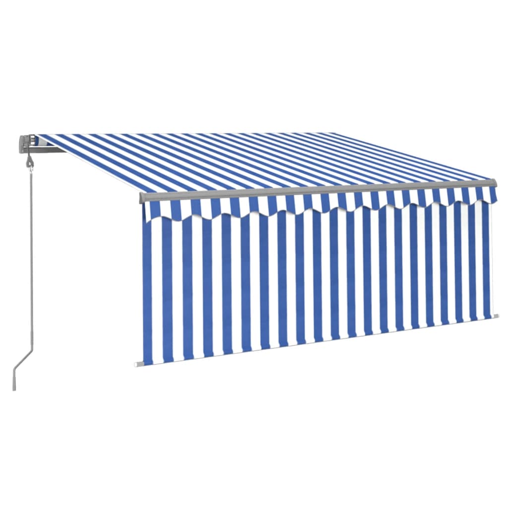 Tenda Da Sole MB 290x290cm Blu - Tenda A Strisce Con Anelli Per Esterni E Giardino - Foto 2