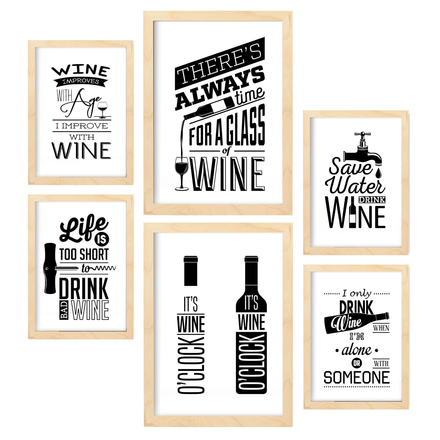 Décoration murale en métal Verres de vin noir Décoration murale en métal Verres de vin noir
