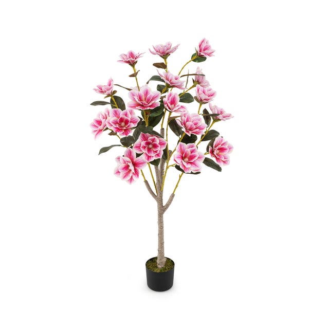 Albero Di Ciliegio Artificiale In Fiore Di Ciliegio Rosa, Per Interni/esterni/feste/ristorante - 4