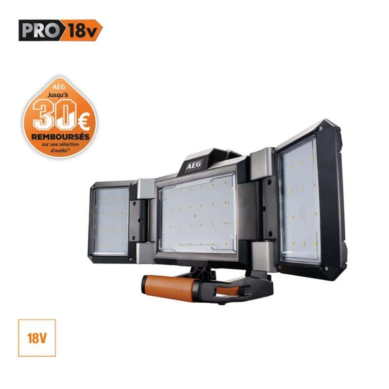 Triple panneaux lumineux LED AEG 18V - 3500 lumens - Sans batterie ni