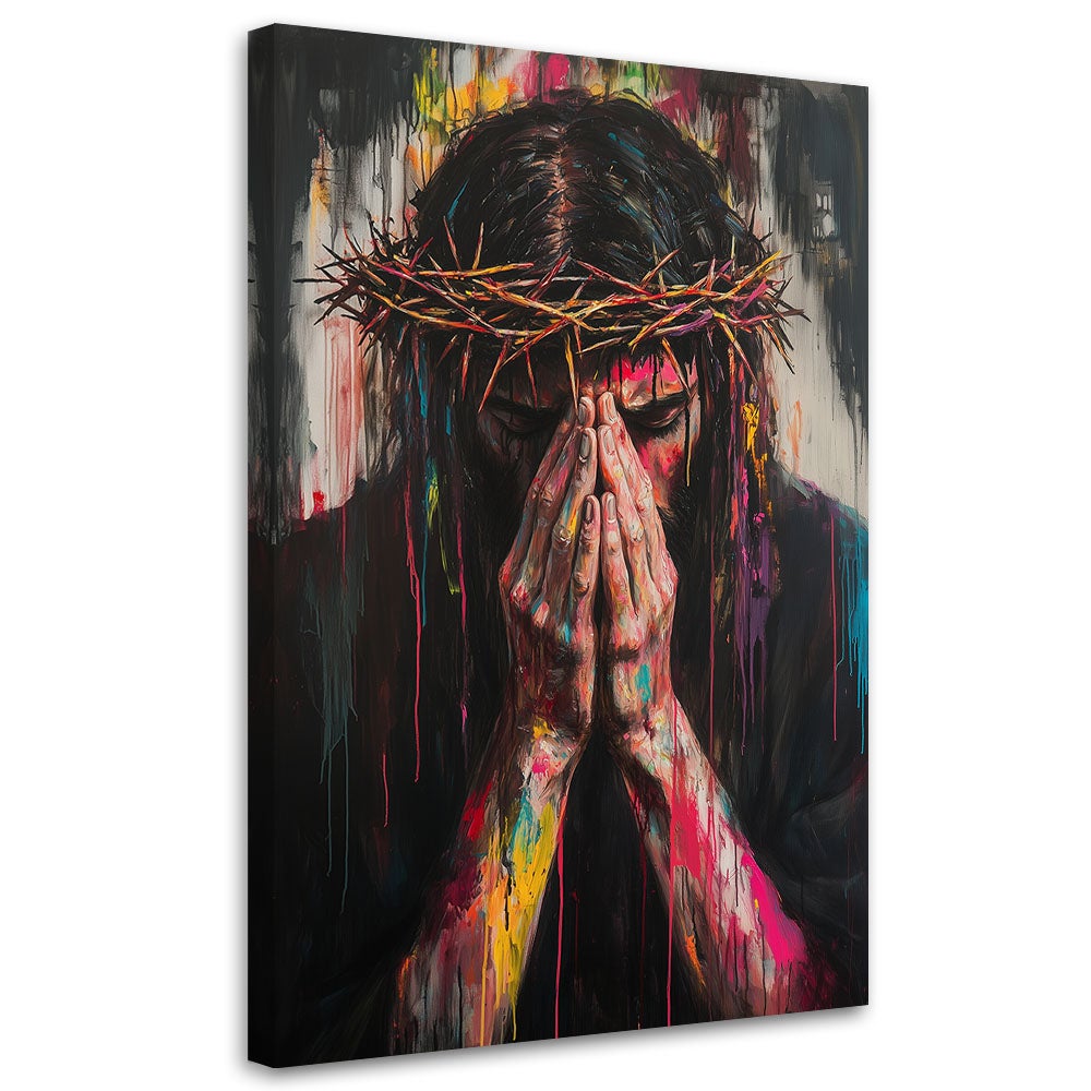Obraz religijny, Jezus w koronie cierniowej 60x90