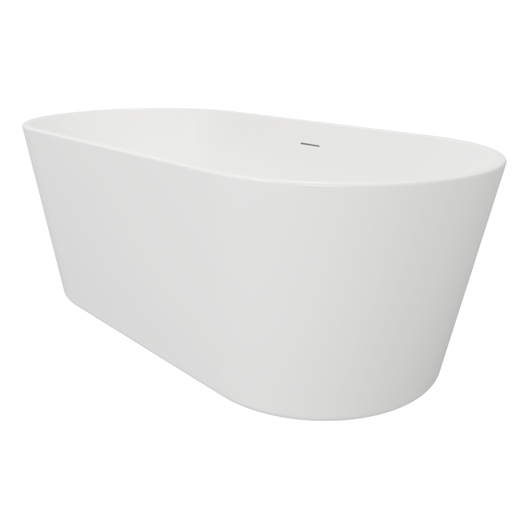 METROPOLE - Bañera exenta HUDSON blanco - 150x75cm - 4