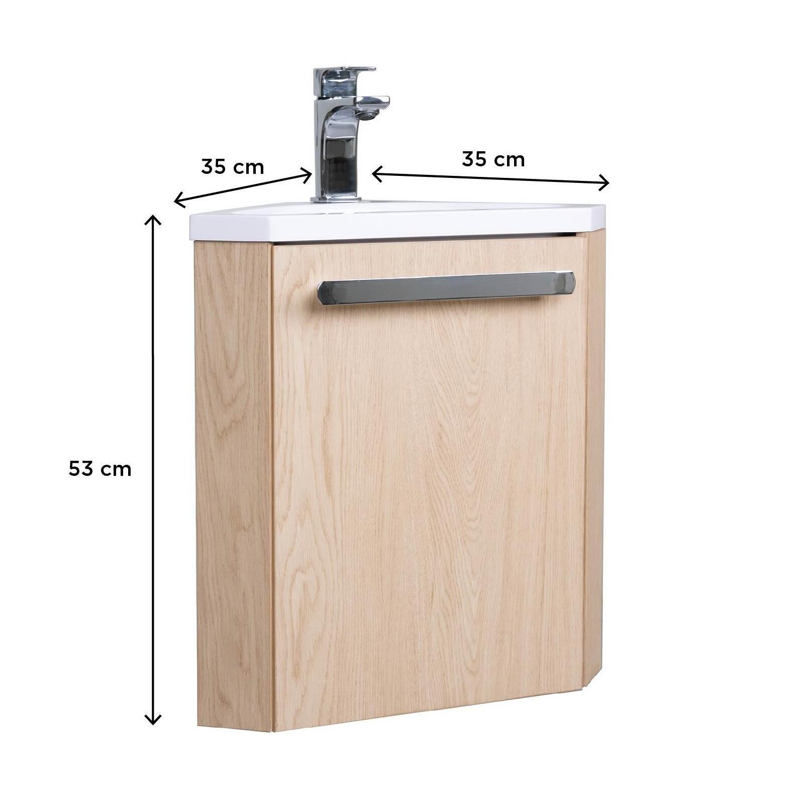 Meuble lave-mains SKINO + robinet chromé - 3