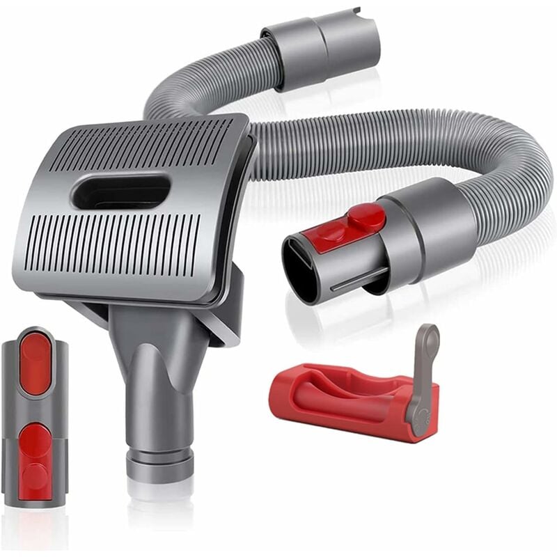 Szczotka do pielęgnacji dla psa i kota do odkurzacza Dyson V11 V10 V8 V7 + elastyczny wąż przedłużający + adapter konwertera + spust