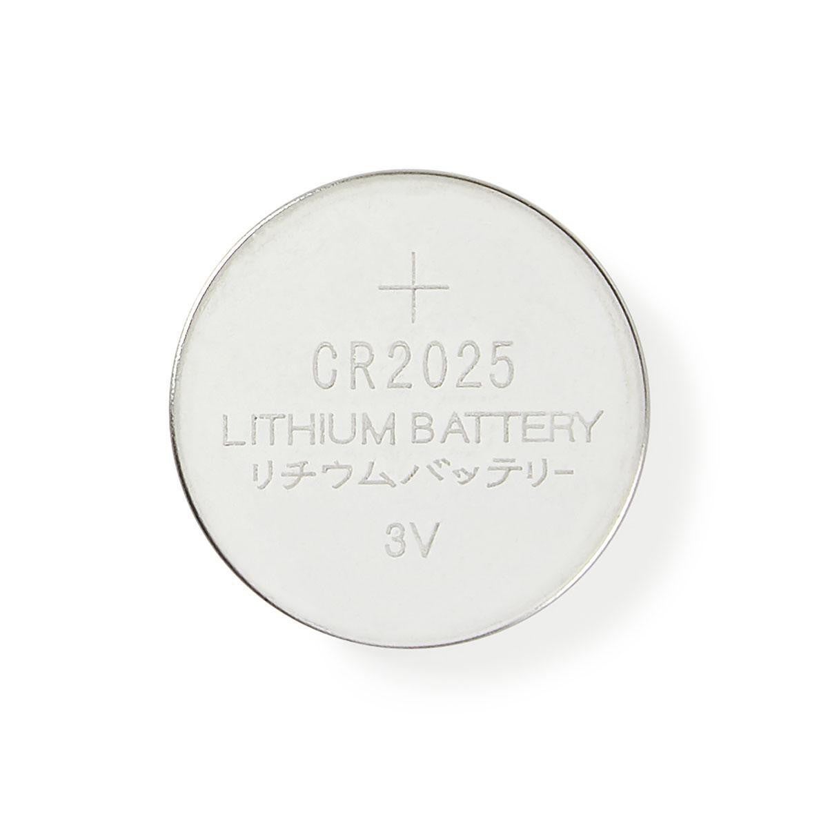 NEDIS Pile-Bouton au Lithium CR2025 3 V 5 pièces Blister - 2