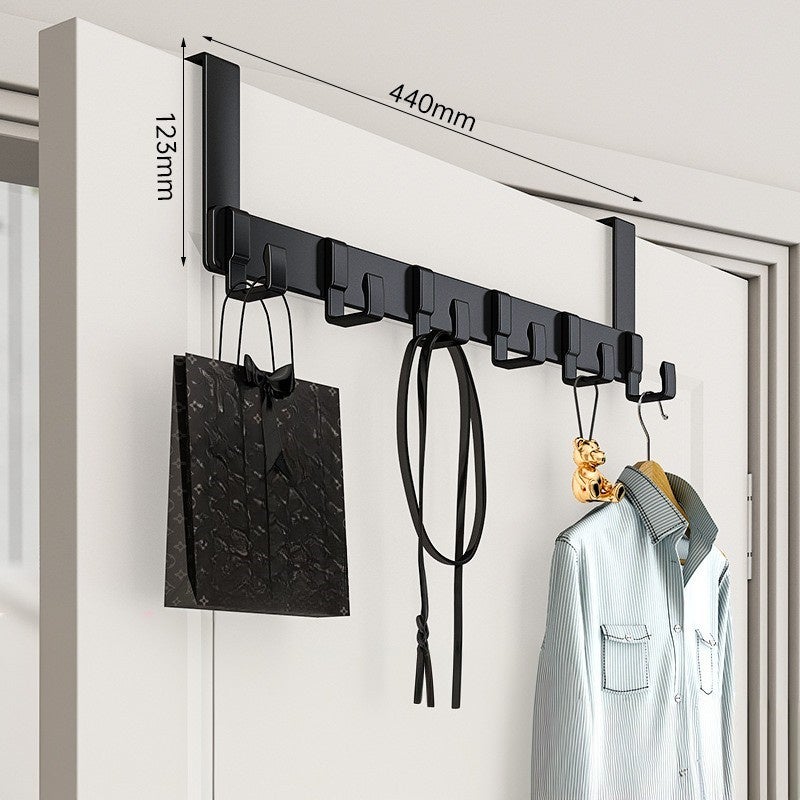 Crochet de Porte Amovible pour Organisation d'Entrée, Sans Perçage 6 crochets, Crochet porte-manteau mural, rangement suspendu - 7