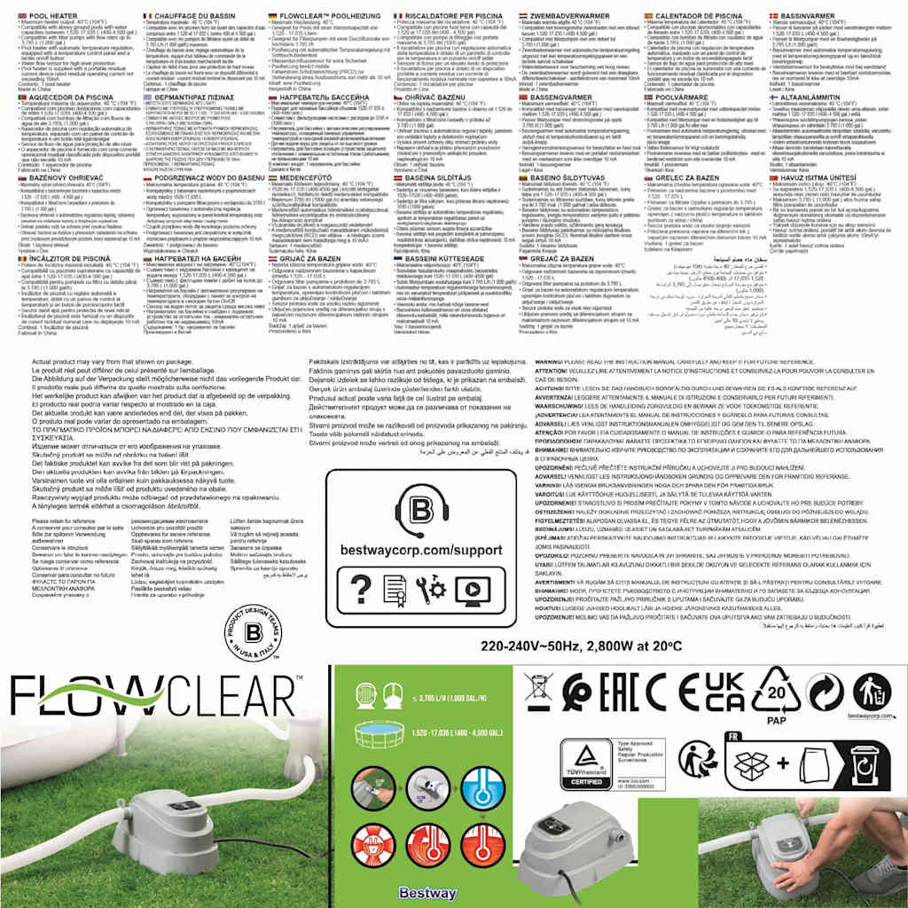 Chauffage pour piscine 58259 Bestway - 9