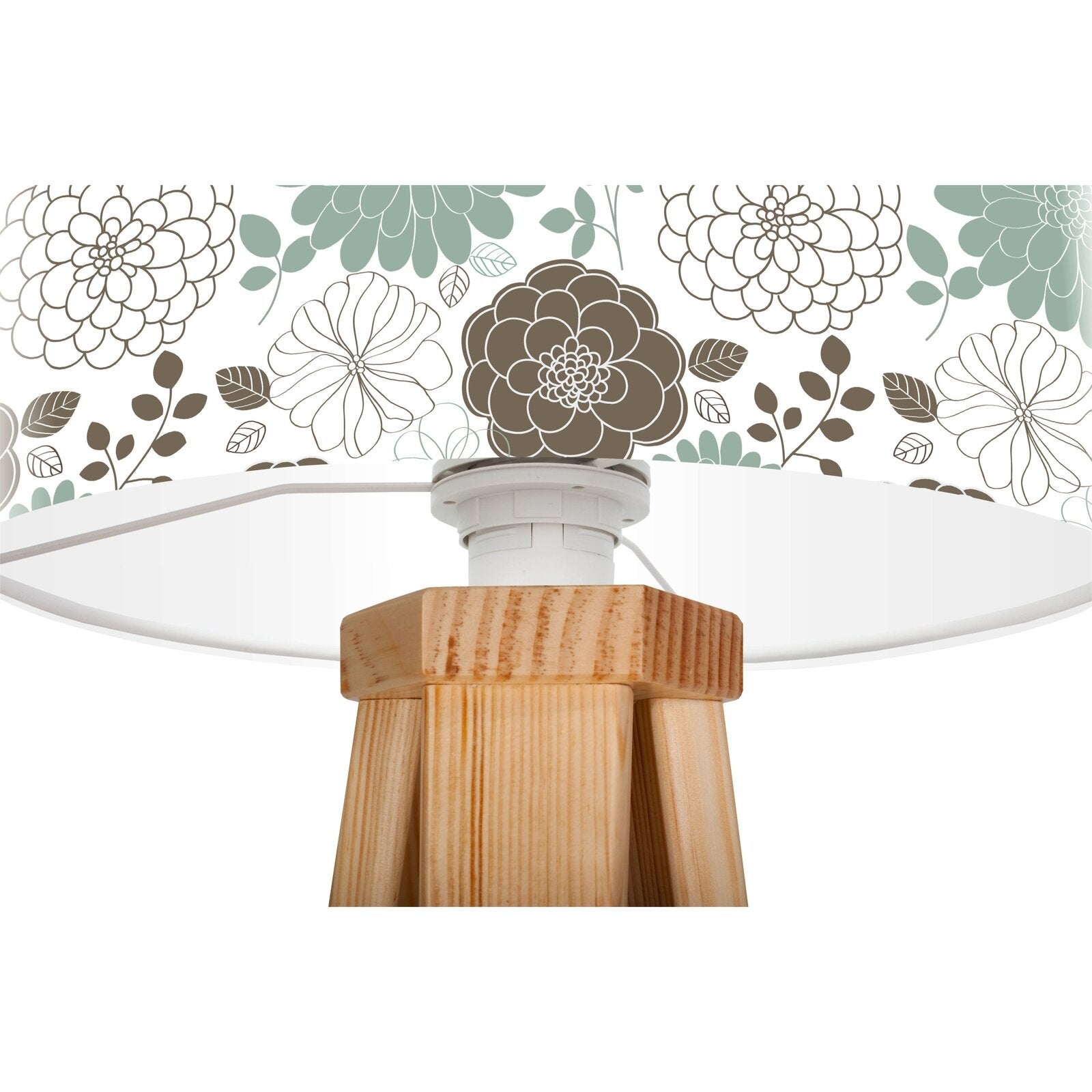 Lampe de chevet bothanica foto-073 30 x 30 x 45 cm Bois clair, marron - 2