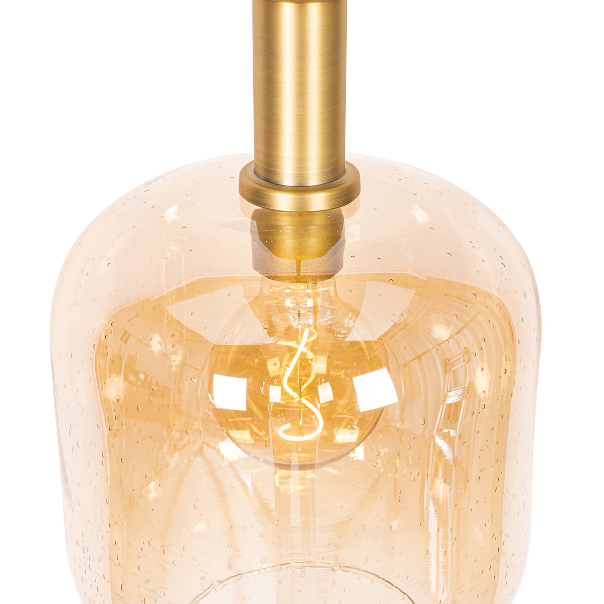 Qazqa design lampe suspendue - Zuzanna - orange, rond, max. 40w, e27, 25cm, idéal pour la salle à manger et le salon - 7