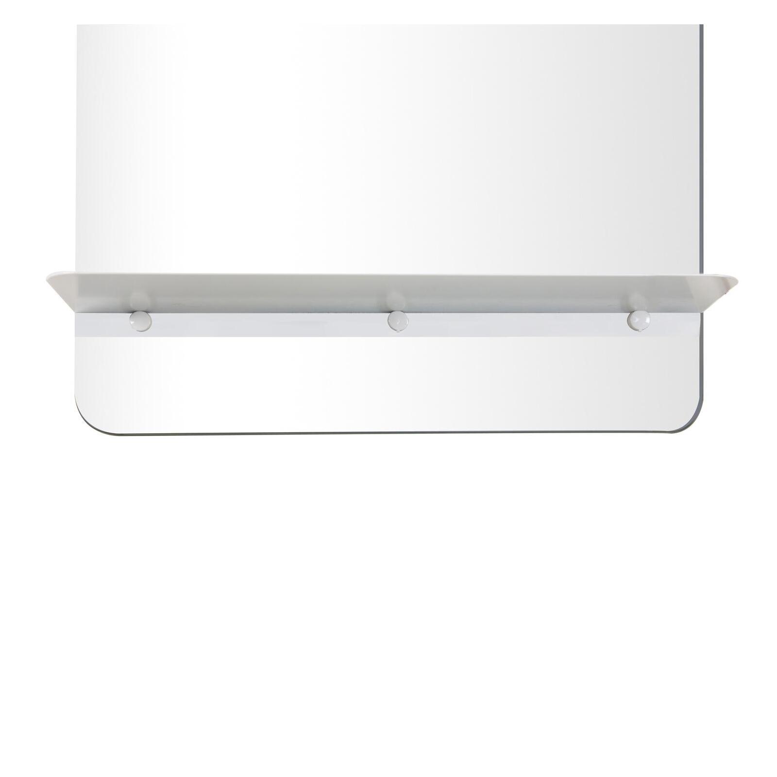 Miroir rectangulaire 40 x 70 cm SIMONA avec tablette en métal - 6