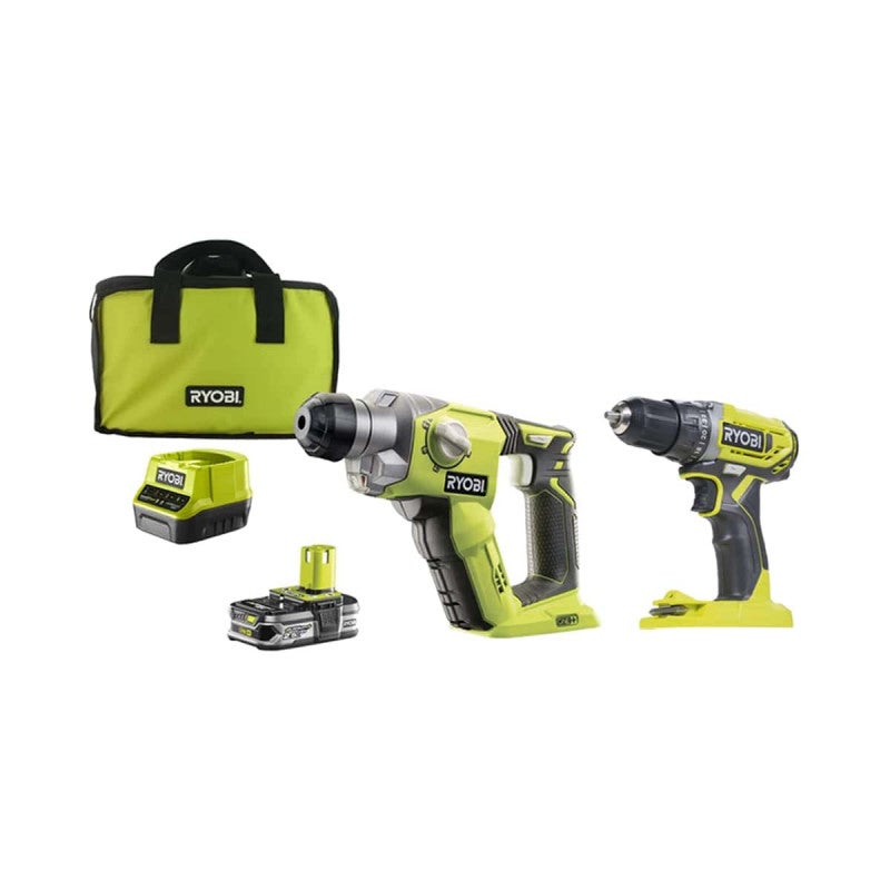 Perceuse-visseuse RYOBI 18V One+ - 2 Batteries 4.0Ah et 2.0Ah - 1
