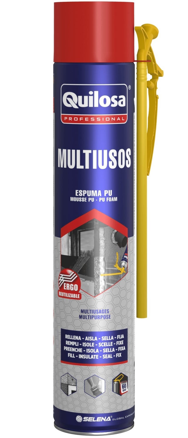 QUILOSA ESPUMA POLIURETANO PU ERGO SPRAY CANULA (BOTE 750 ML.