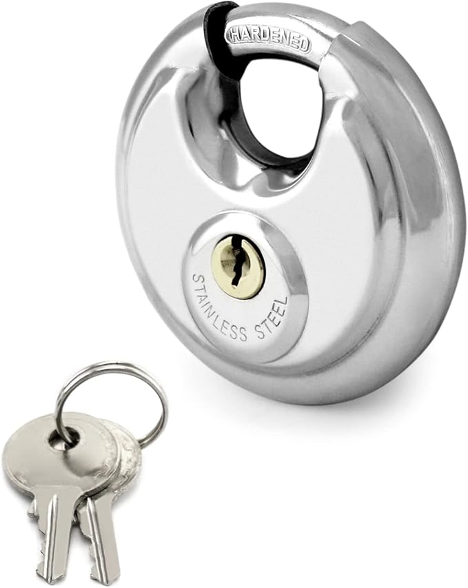 PSOWQ Pack de 4 cadenas résistants aux intempéries, petits cadenas avec