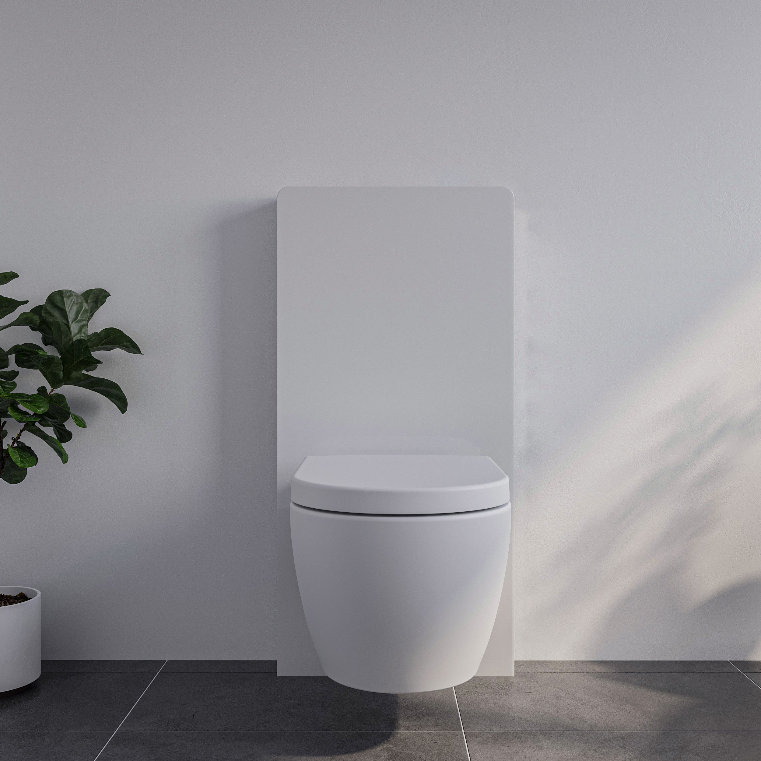 BERNSTEIN - Pack complet WC suspendu Blanc 36x55x33cm (LxPxH) + Module sanitaire Blanc 48x11x100xm (LxPxH) - Garantie 5 ans - 2