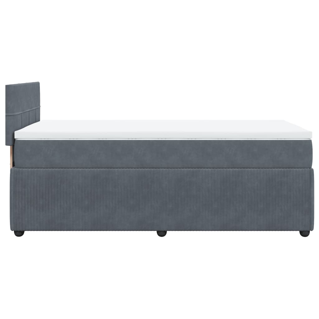 Sommier à lattes de lit avec matelas Gris foncé 100x200 cm — COMFORTXL - 9