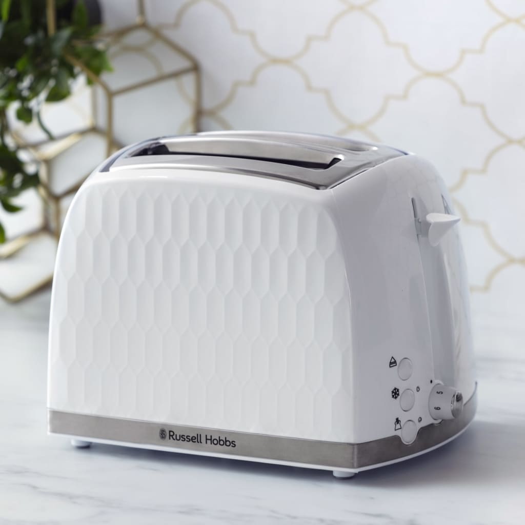 Russell Hobbs  Tostadora De 2 Rebanadas Honeycomb Blanco , Leroy Merlin