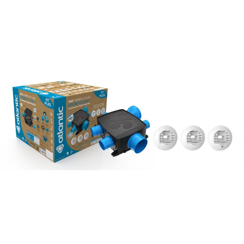 Kit VMC simple flux hygroréglable - HYGROCOSY FLEX - 412295 ATLANTIC - 412295 - 3
