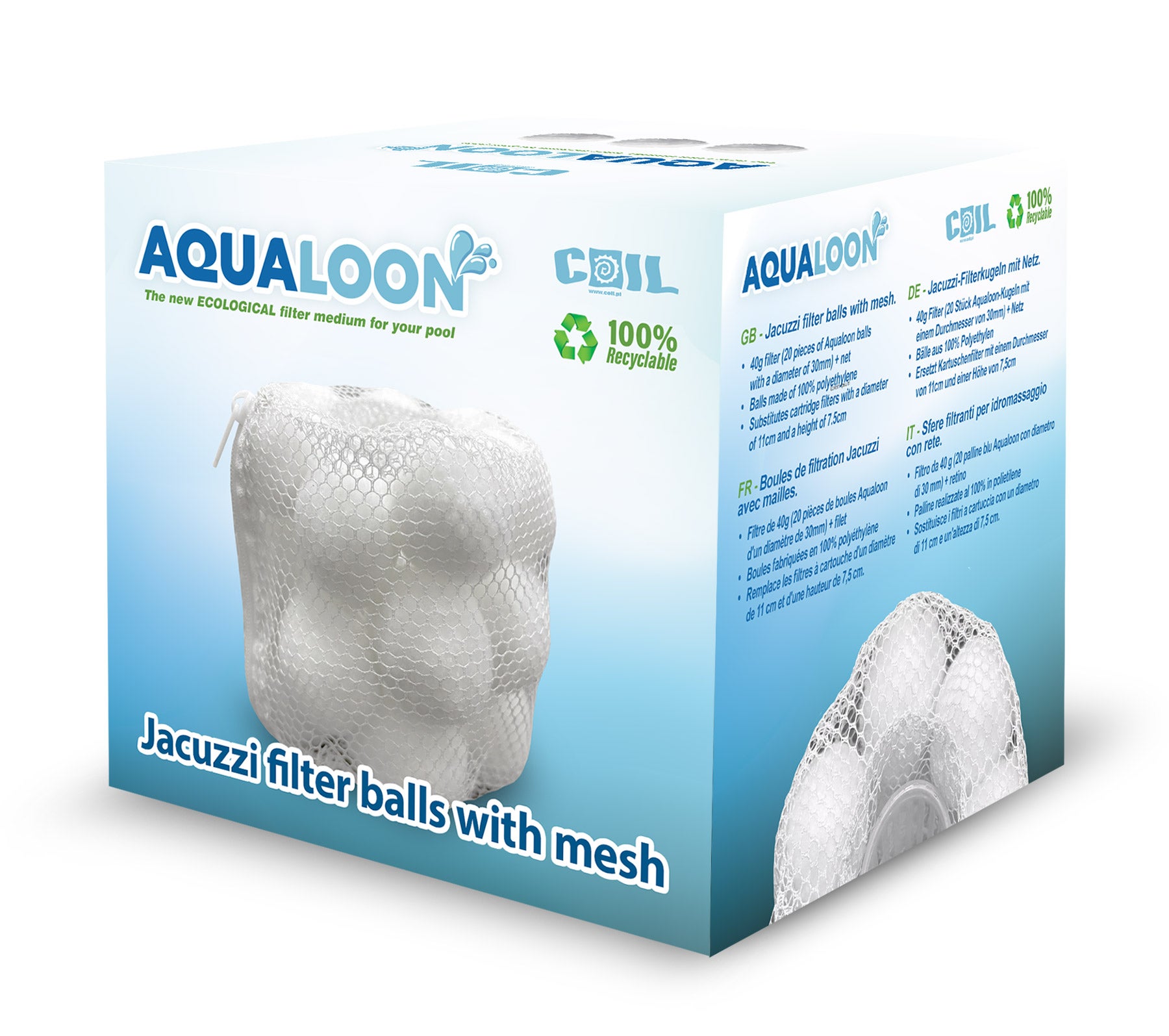 COIL Kulki filtracyjne Aqualoon zamiennik filtrów kartuszowych do jacuzzi/spa - 8