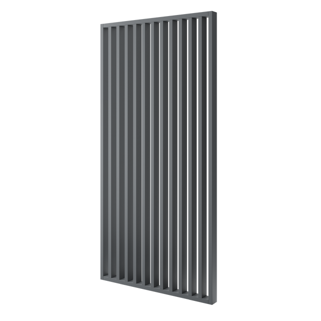 ŚCIANKA Z LAMELI - GOTOWY ZESTAW - GRAFIT - LAMELE3D - 83 cm - Standardowe