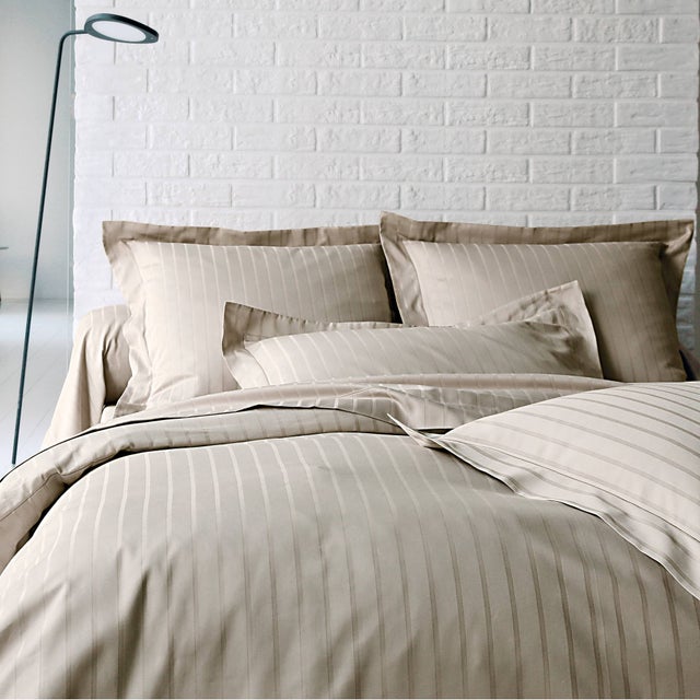 Housse de couette satin Divine-140 x 200 cm-Chanvre