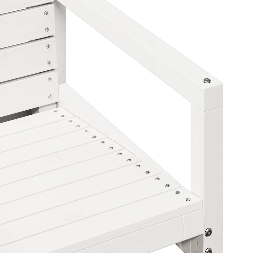 Chaise de jardin sans coussin en Bois Blanc - 7