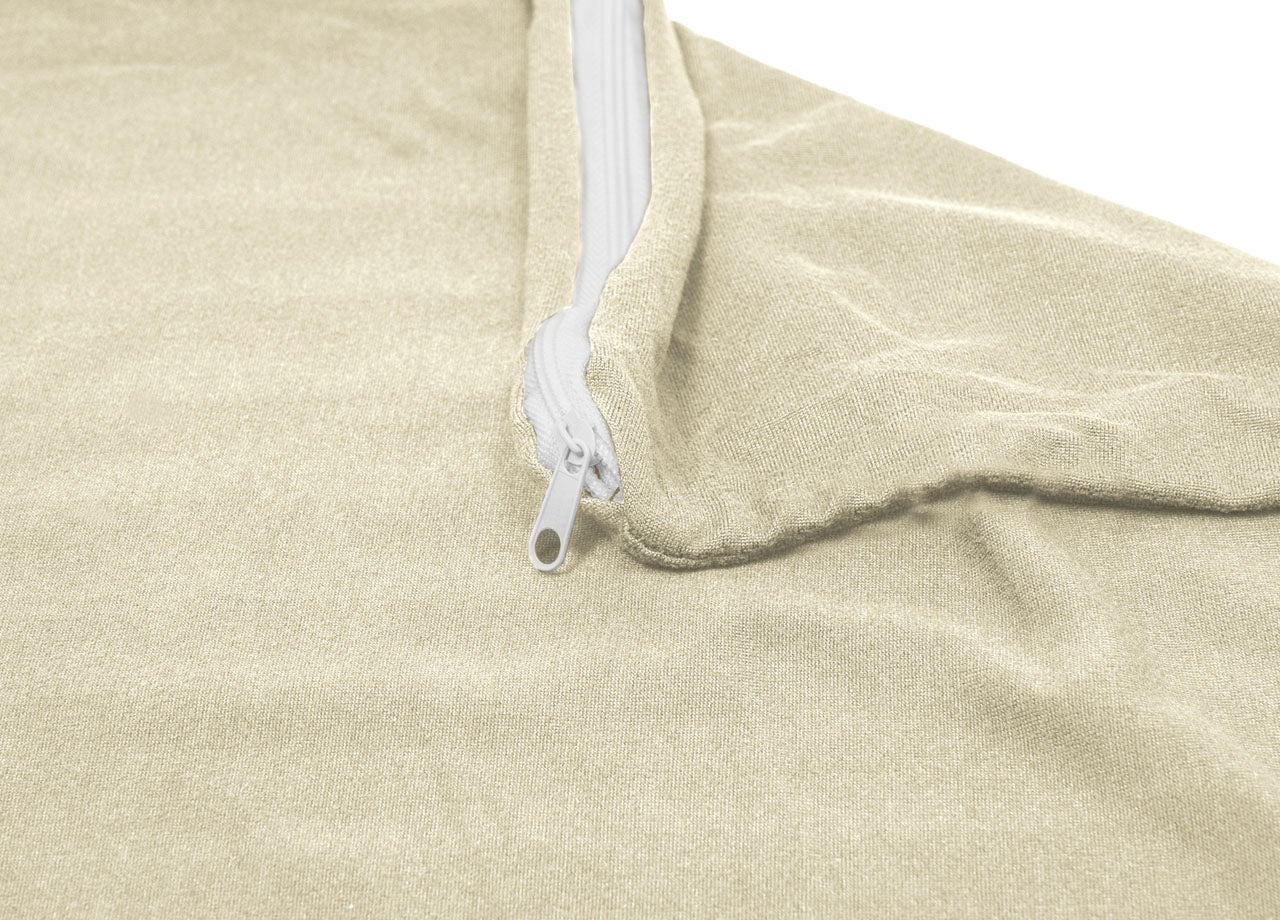 Copridivano Antimacchia Elasticizzato Penisola Componibile Tinta Unita Modello Perfetto 3 Posti Panna - 4