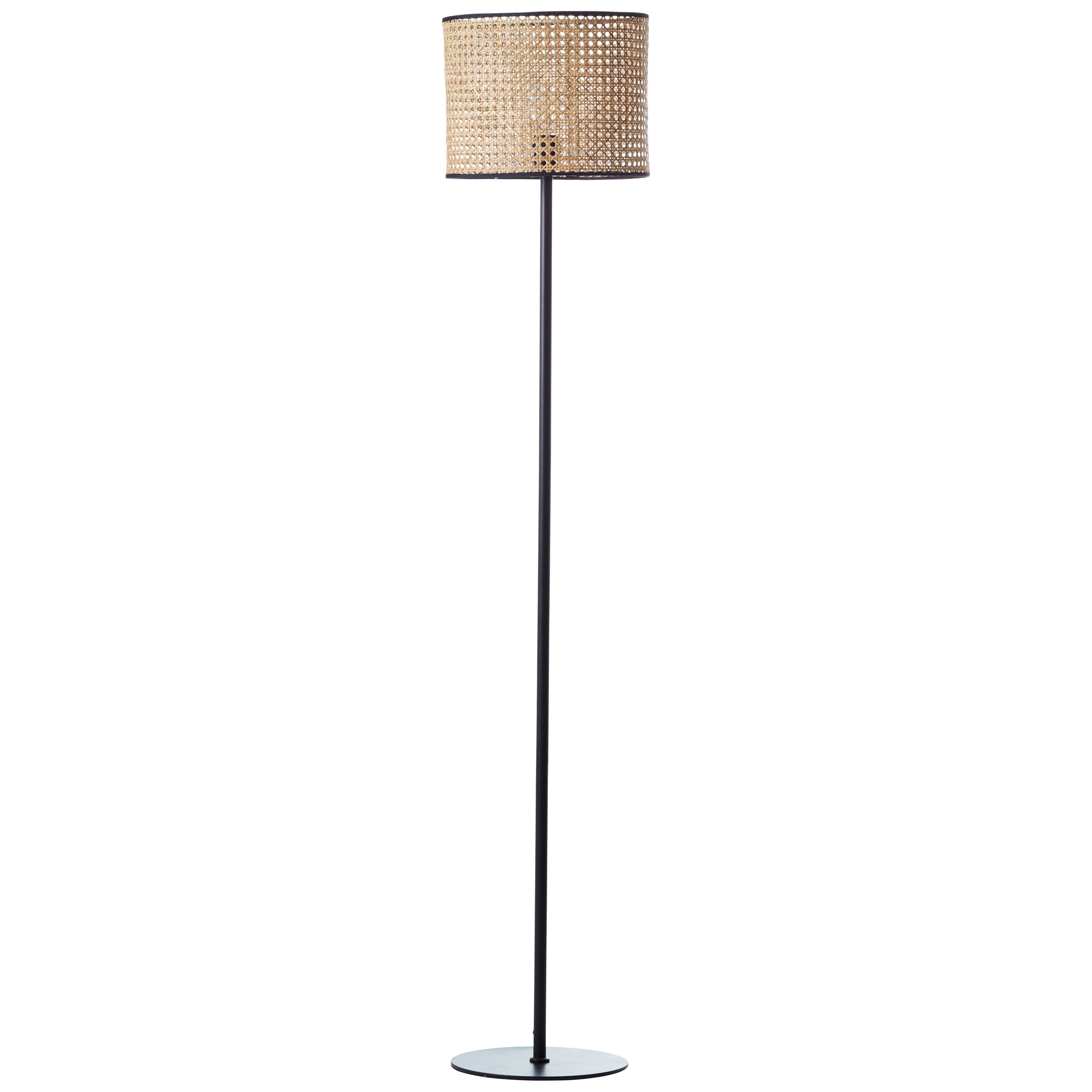 Lampa BRILLIANT, zawieszenie Tanah 47cm czarny / naturalny, 1x A60, E27, 42W, kabel można skrócić / wysokość regulowana - 2