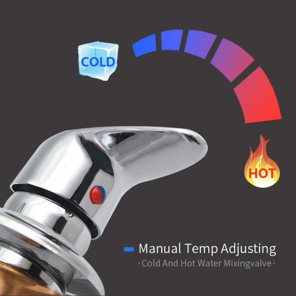 Mitigeur Cabine de Douche Robinet de douche en laiton Inverseur de sortie Robinet mitigeur de douche chromé Connecteur G1/2