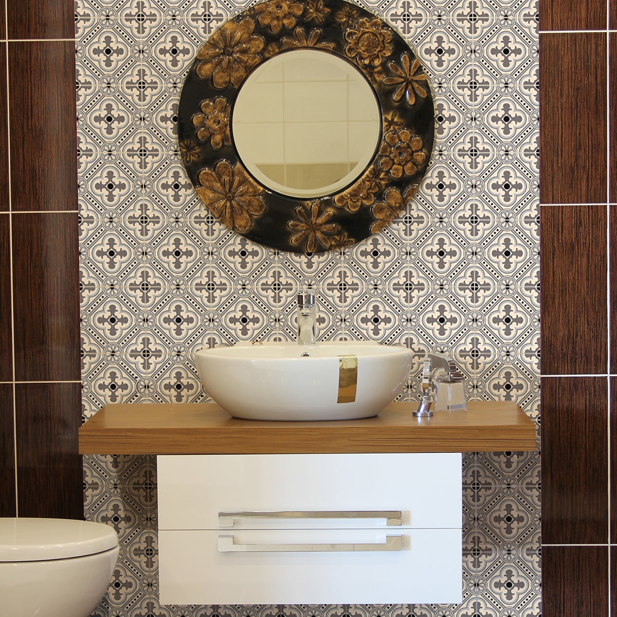 30 vinilo baldosas azulejos Mayra - adhesivo de pared - revestimiento ...