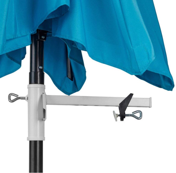 Porte-parapluie en métal - Support de parasol pour balcon - Grand support de parasol pour rambarde de balcon - 2