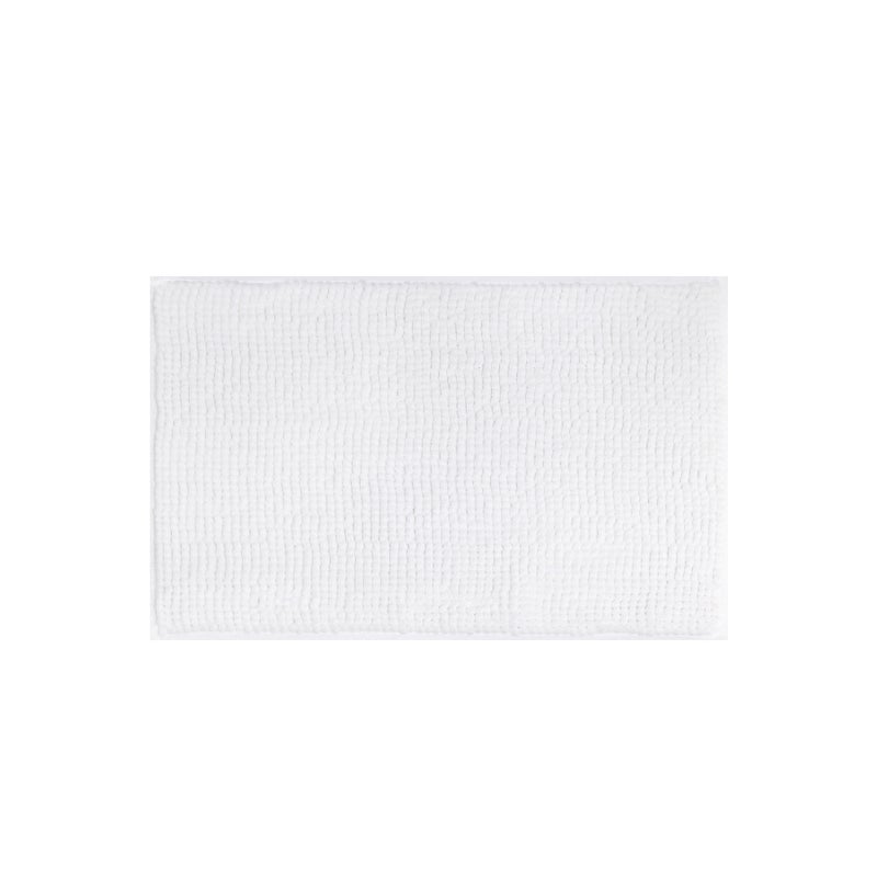 Mata podłogowa szenilowa krótkowłosa, 50*80cm, miękka w dotyku dla stóp, natychmiastowa absorpcja wody, biała