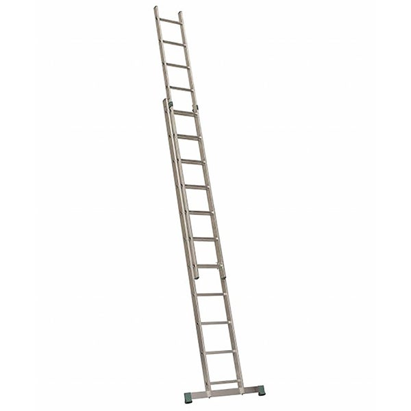 Echelle coulissante à main: longueur pliée 3.70m / longueur dépliée 6.24m - 7213