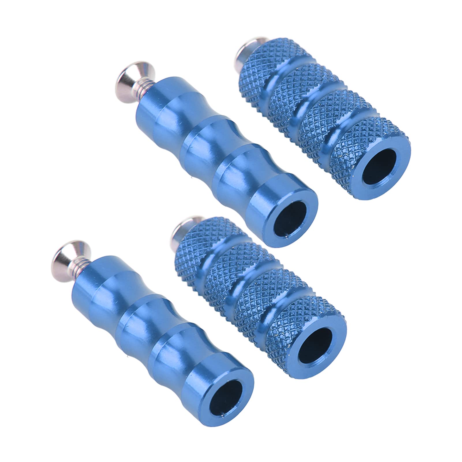 Repose-Pieds Moto CNC Aluminium 6063 - Pédales Arrière Universelles 8mm 10mm - Paire Durable 102x26x26mm