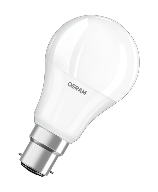 OSRAM lampe LED | Culot: B22d | Blanc chaud | 2700 K | 8,50 W | remplacement pour 60 W Incandescent bulb | dépolie | LED BASE CLASSIC A