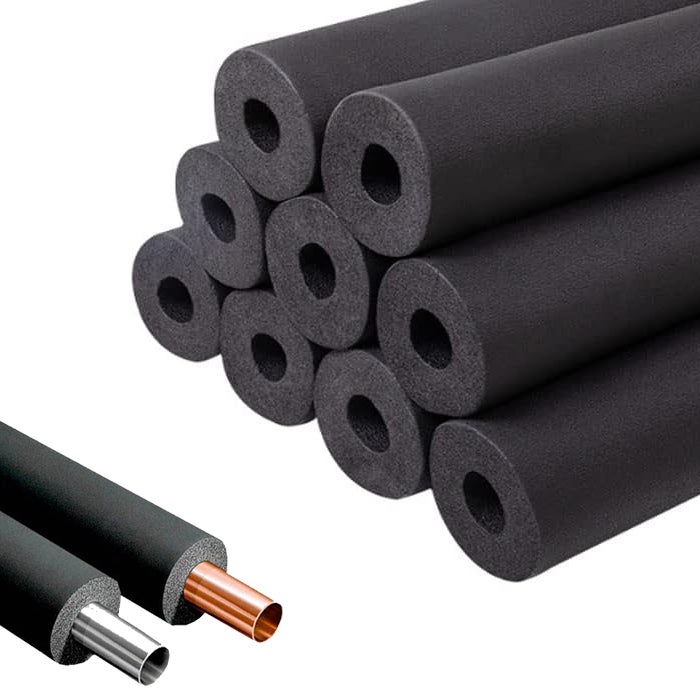 8 sztuk rur izolacyjnych, elastyczne rury termoizolacyjne, izolacja akustyczna, ognioodporne (średnica wewnętrzna 13 mm, długość 1,8 m)
