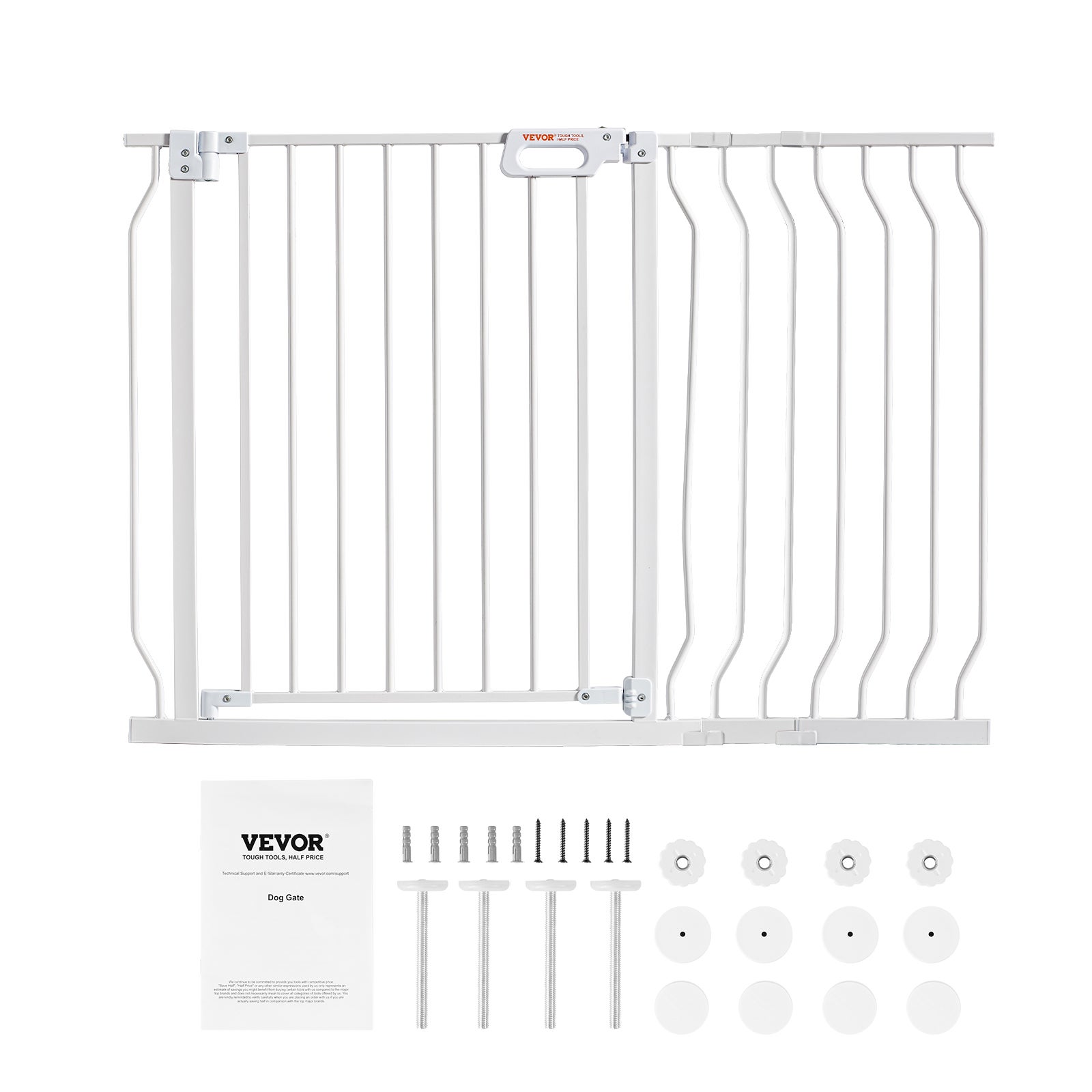 Barriere de Securite Extensible 75-118 cm Hauteur 76 cm Barriere deEscalier a Fermeture Automatique sans Percage Grande Ouverture 533 mm a 180° VEVOR - 9