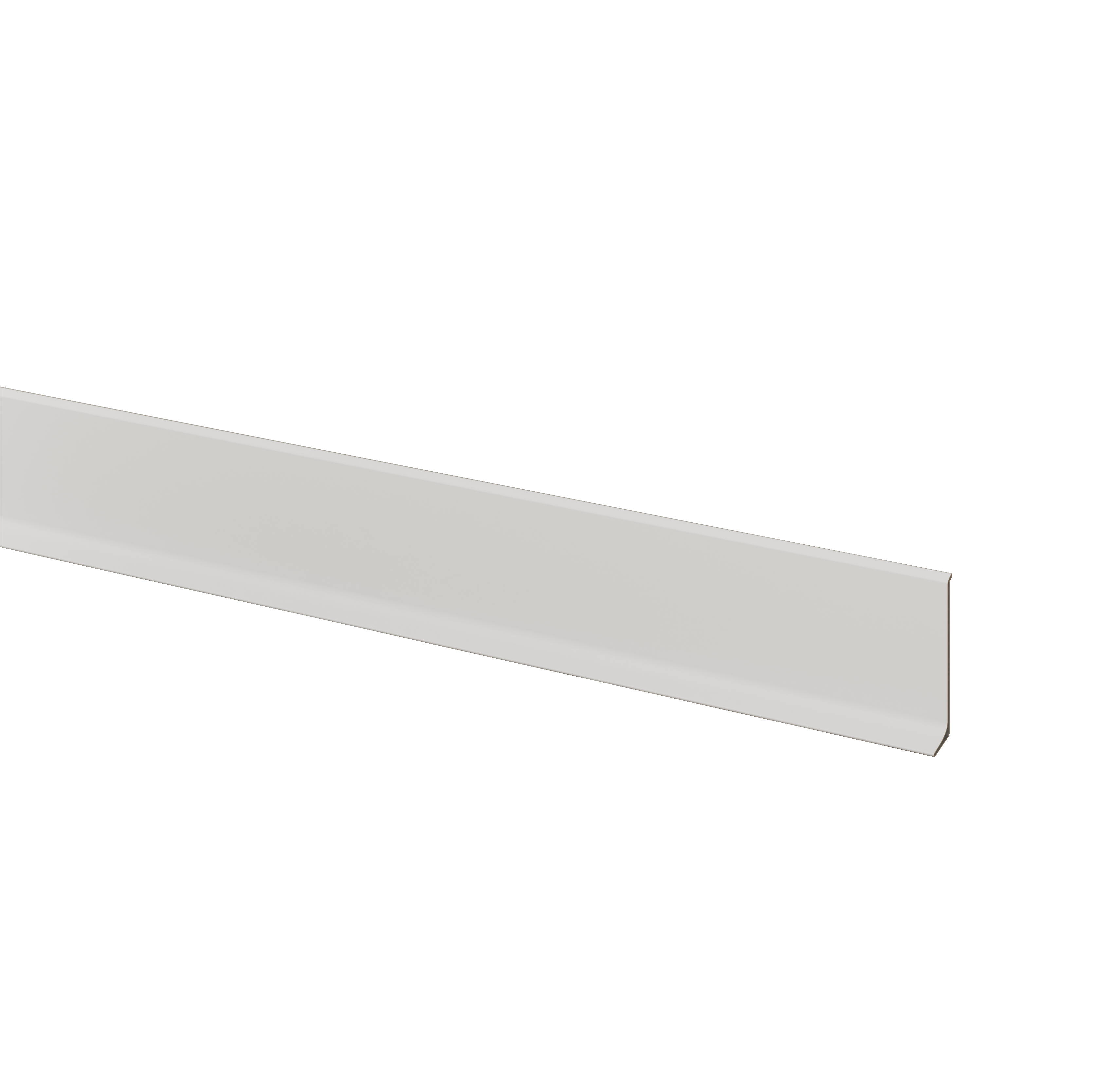 Listwa przypodłogowa aluminiowa LAMELE3D - Biały Mat