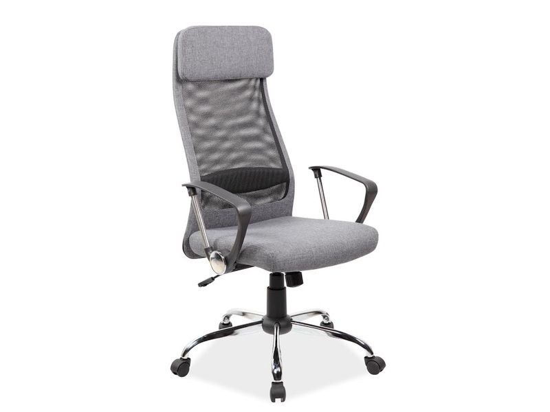 Fotel biurowy Q-345 szary