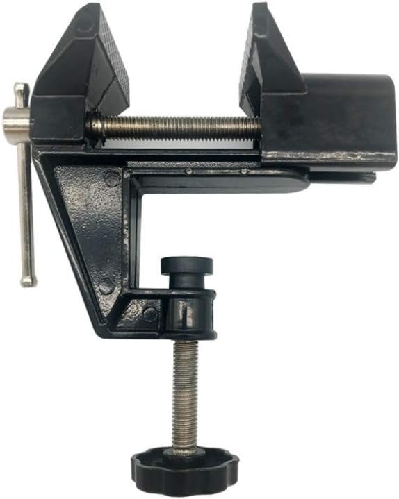 Czarny mini imadło stołowe 60 mm, mały zacisk stołowy, hobbystyczne narzędzie naprawcze