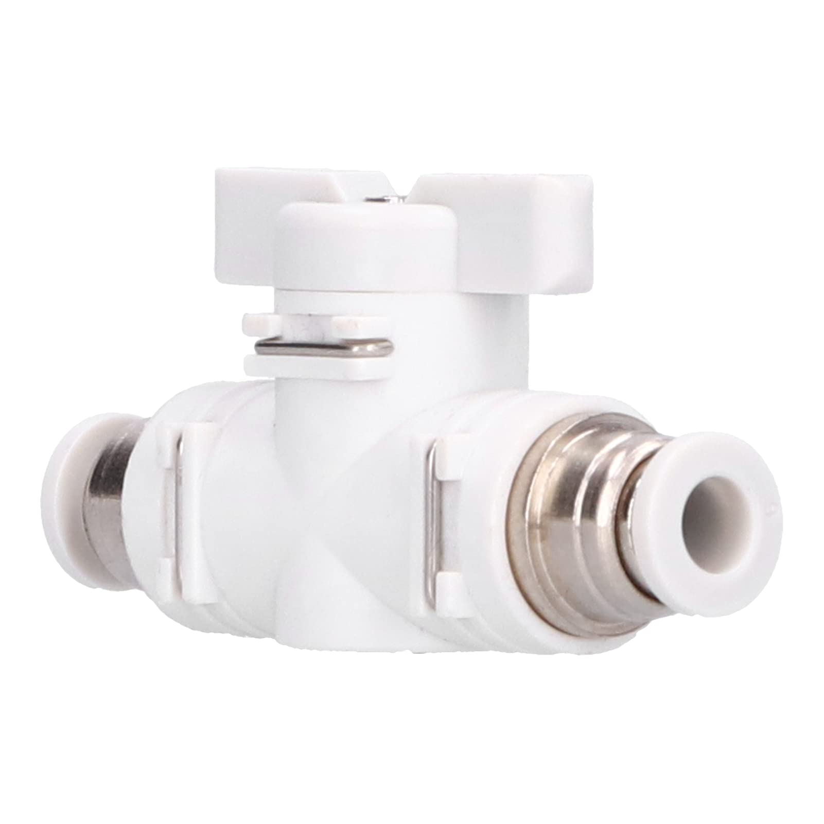 Raccord de vanne de régulation Connecteur pneumatique Adaptateur de raccord rapide pour conduite d'air 6 mm - 4