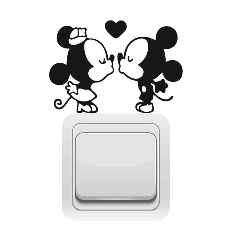 Autocollant Mickey Mouse Pour Interrupteur - Vinyle Adhésif, Décoration Enfantine - Facile à Appliquer