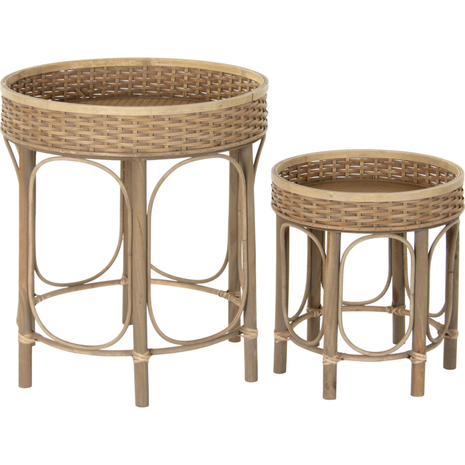 Table d appoint rotin naturel pour int rieur cosy 49 x 49 x 55 cm rotin