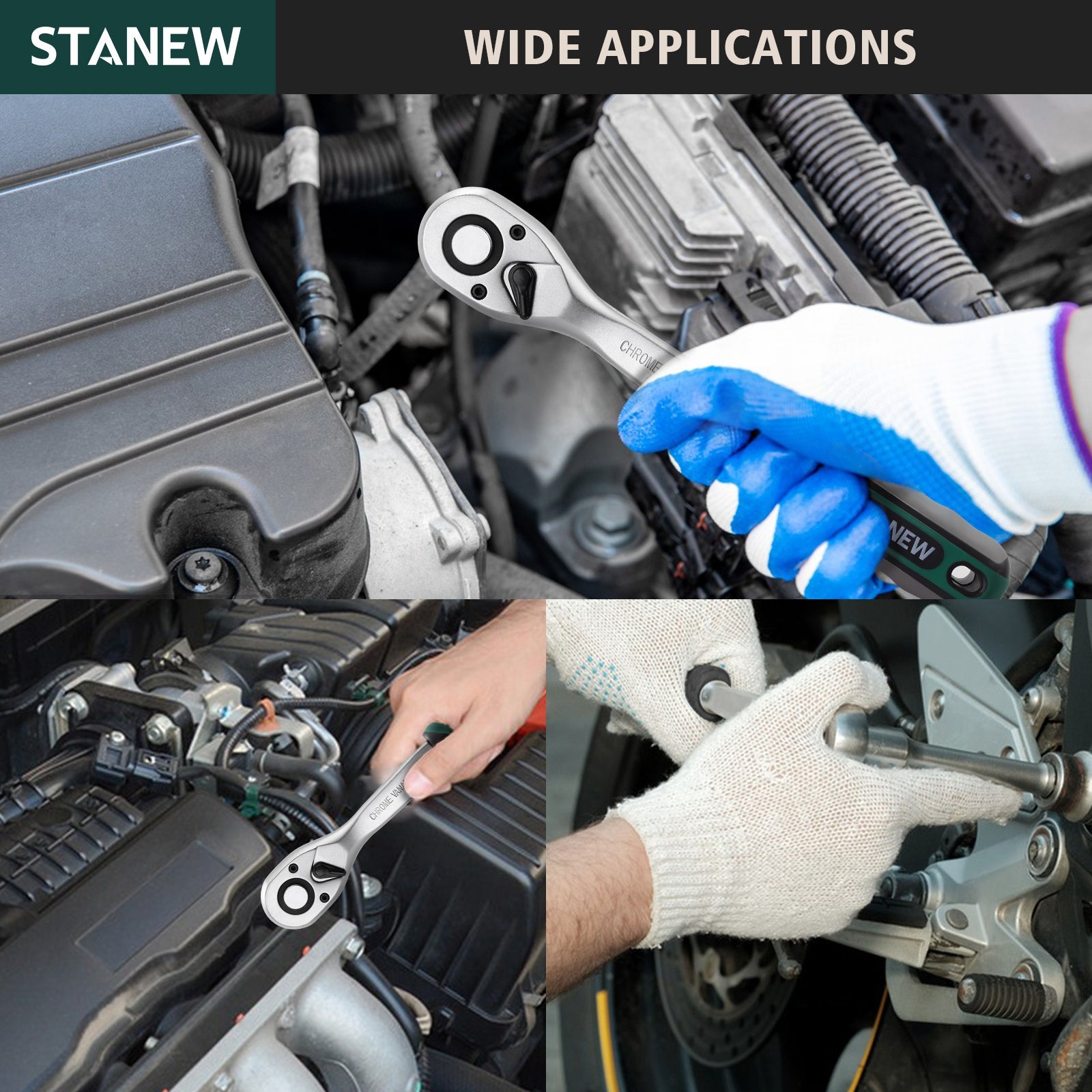 STANEW Clés à Douille et à Cliquet, Kit d'Outils, 219 PCS - 6